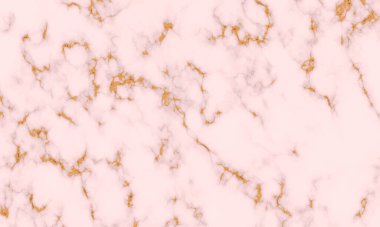 Altın folyo elementli pembe mermer desen.