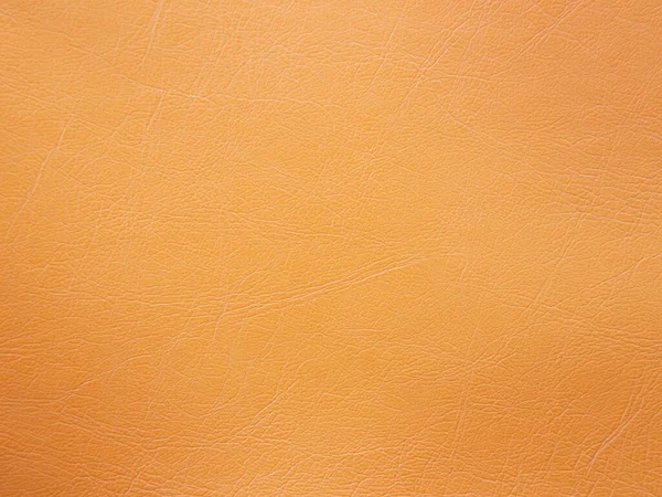 Colore Arancione Cuoio Sfondo Artificiale Pelle Modello Irregolare Copia Space — Foto Stock