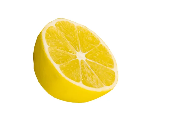 Citrusfrukter, isolerade, saftigt mogna citroner, stilleben — Stockfoto