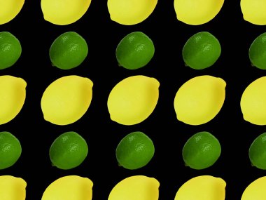 Citrus Fruits kusursuz desen. Yaratıcı yaz arkaplanı kompozisyonu..