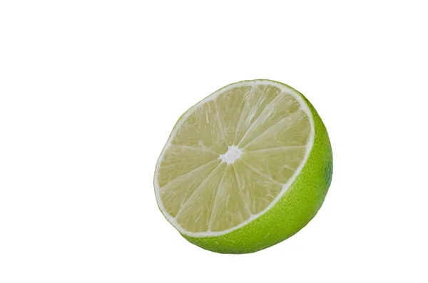 Citrusfrukter Isolerade Kalk — Stockfoto