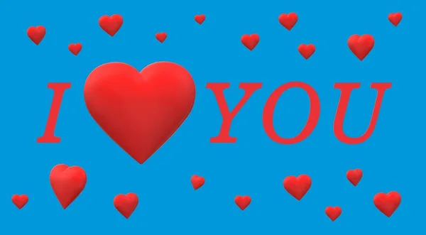 Valentinskarte Liebe Herz — Stockfoto