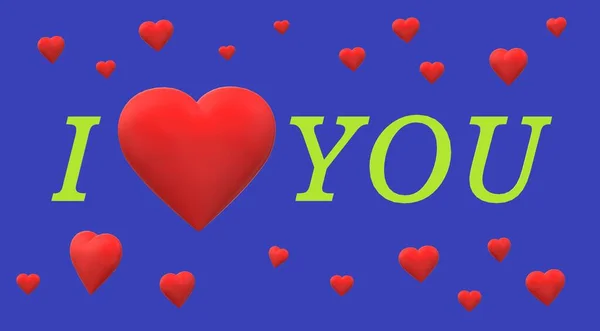 Walentynki Karta Miłość Serce — Zdjęcie stockowe
