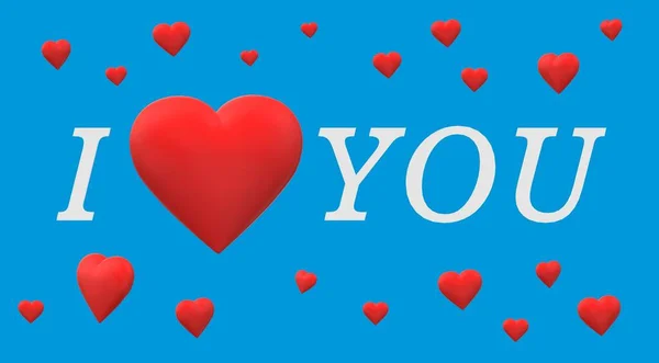Valentim Cartão Amor Coração — Fotografia de Stock