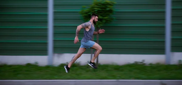マラソンの男子ランニングとトレーニング — ストック写真