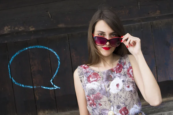 Ragazza in un vestito — Foto Stock