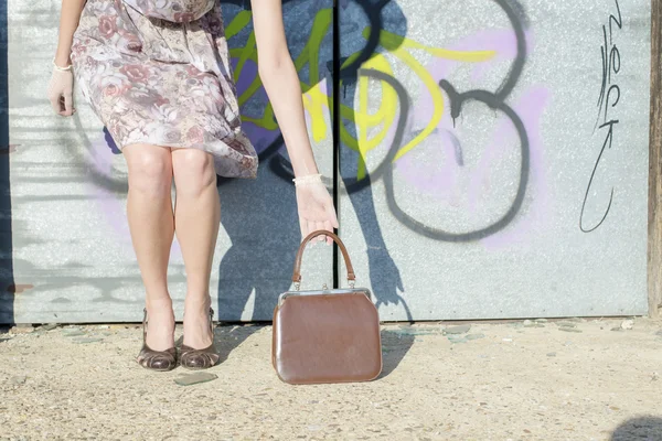 Ragazza in un vestito — Foto Stock