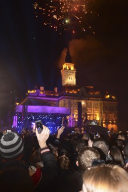 Bir konser fotoğraf çekimi