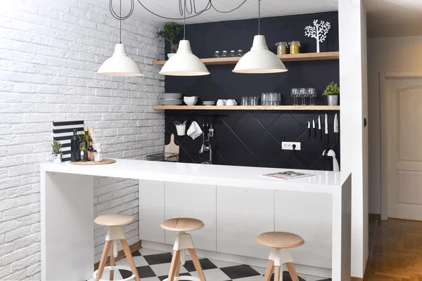 Modern kitchen apartment — Stock Photo, Image