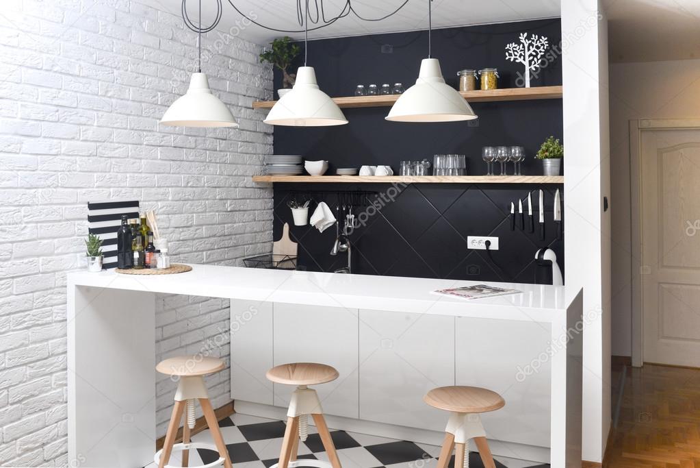 Modern kitchen apartment