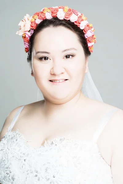 Plus size bride — Stock Photo, Image