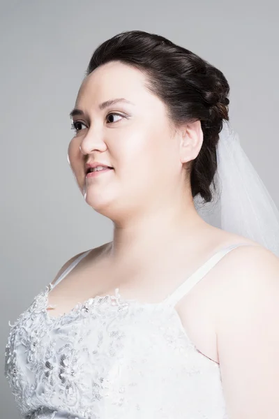 Plus size bride — Stock Photo, Image