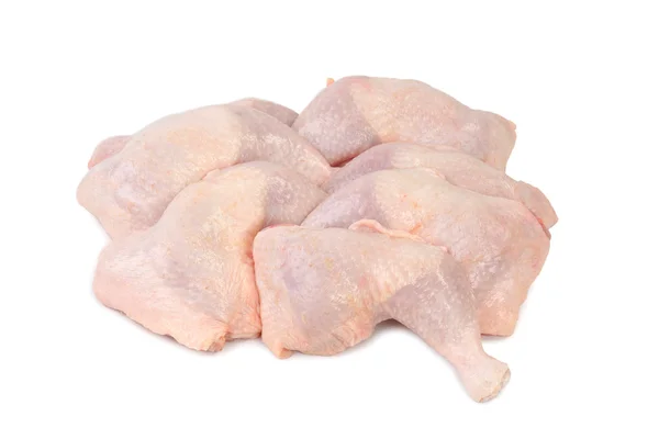 Raw chicken legs on the white background — Stock Photo, Image