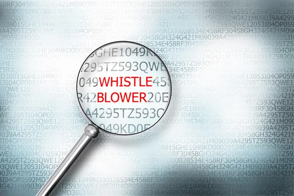 Whistle blower ekran Büyüteç 3d çizim okuma