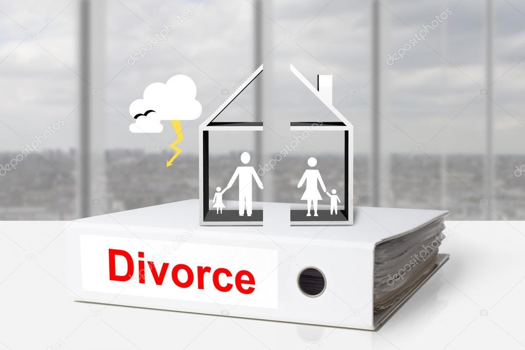 office binder house divided divorce family thunderstorm