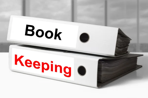 Office binders bookkeeping — Stock Photo, Image