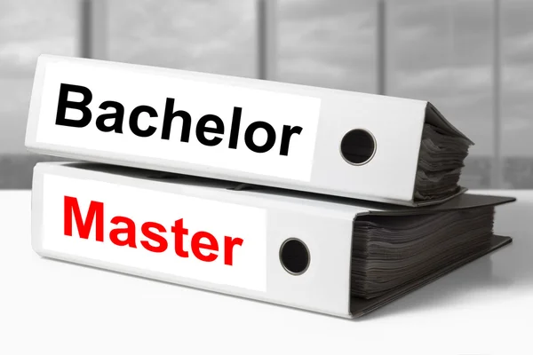 Office binders bachelor master graduation — Stock Photo, Image