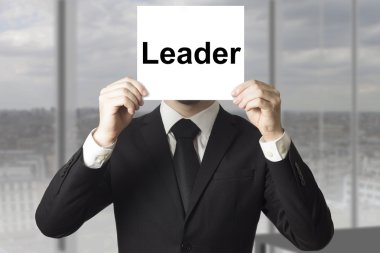 işadamı yüz lideri gizleme