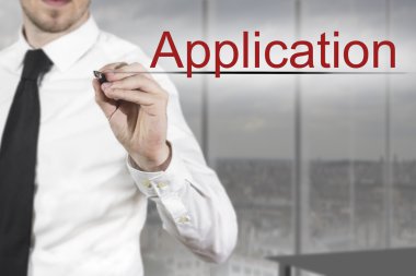 havada uygulama yazma işadamı