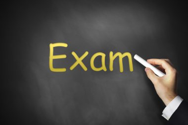 sınav Siyah Kara tahta yazma el