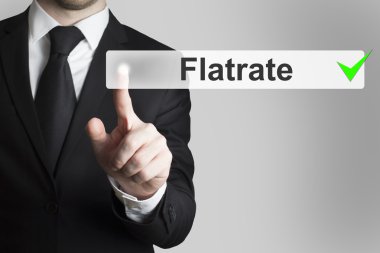 işadamı itme düğmesini flatrate