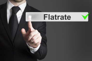 işadamı itme düğmesini flatrate