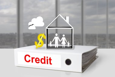 Office ciltleri Doları aile sembolü kredi 