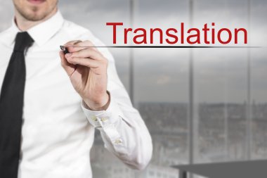 işadamı hava Çeviride yazma