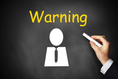 el Siyah Kara tahta uyarı yazısı