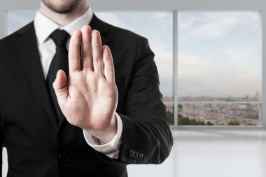 işadamı office el hareketi durdurmak