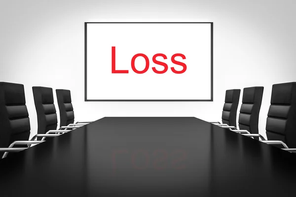 Konferenzraum mit Whiteboard-Verlust — Stockfoto