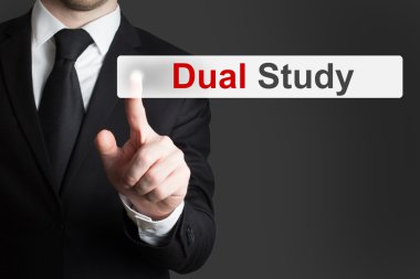 düğmesini çift çalışma iterek işadamı