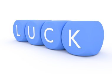 bir satır şans ışık mavi dices