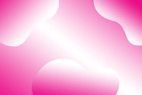 Pink Gradient Horizontal Illustration Three Abstract Wavy Shapes Design Wallpaper — Stock Photo, Image