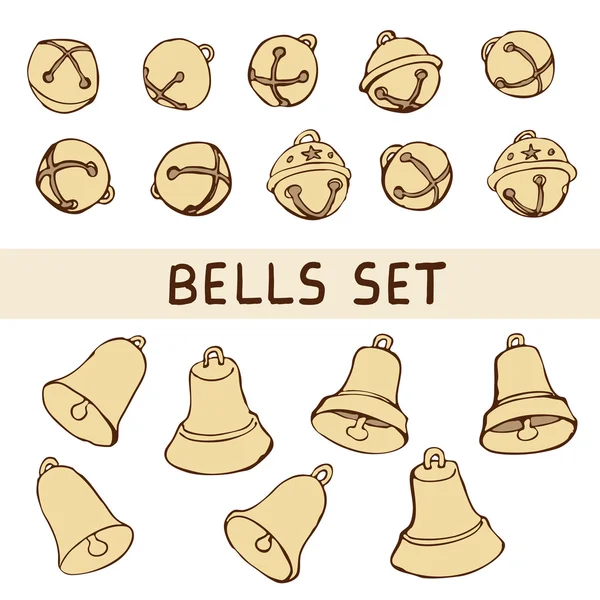 Christmas Bell instellen — Stockvector