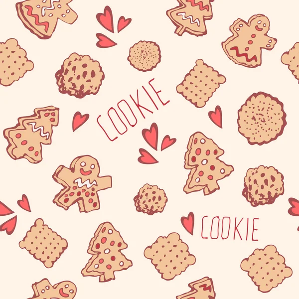 Biscuits aux bonbons Arcs Modèle sans couture — Image vectorielle