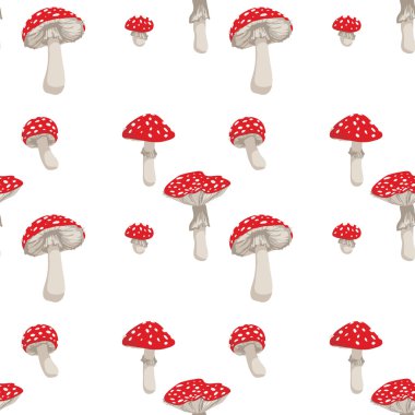 Mushrooms Pattern clipart