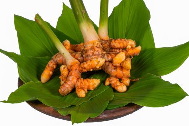 zerdeçal kökü ve yer baharatı