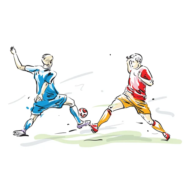 Vektor-Illustration für Fußballer — Stockvektor