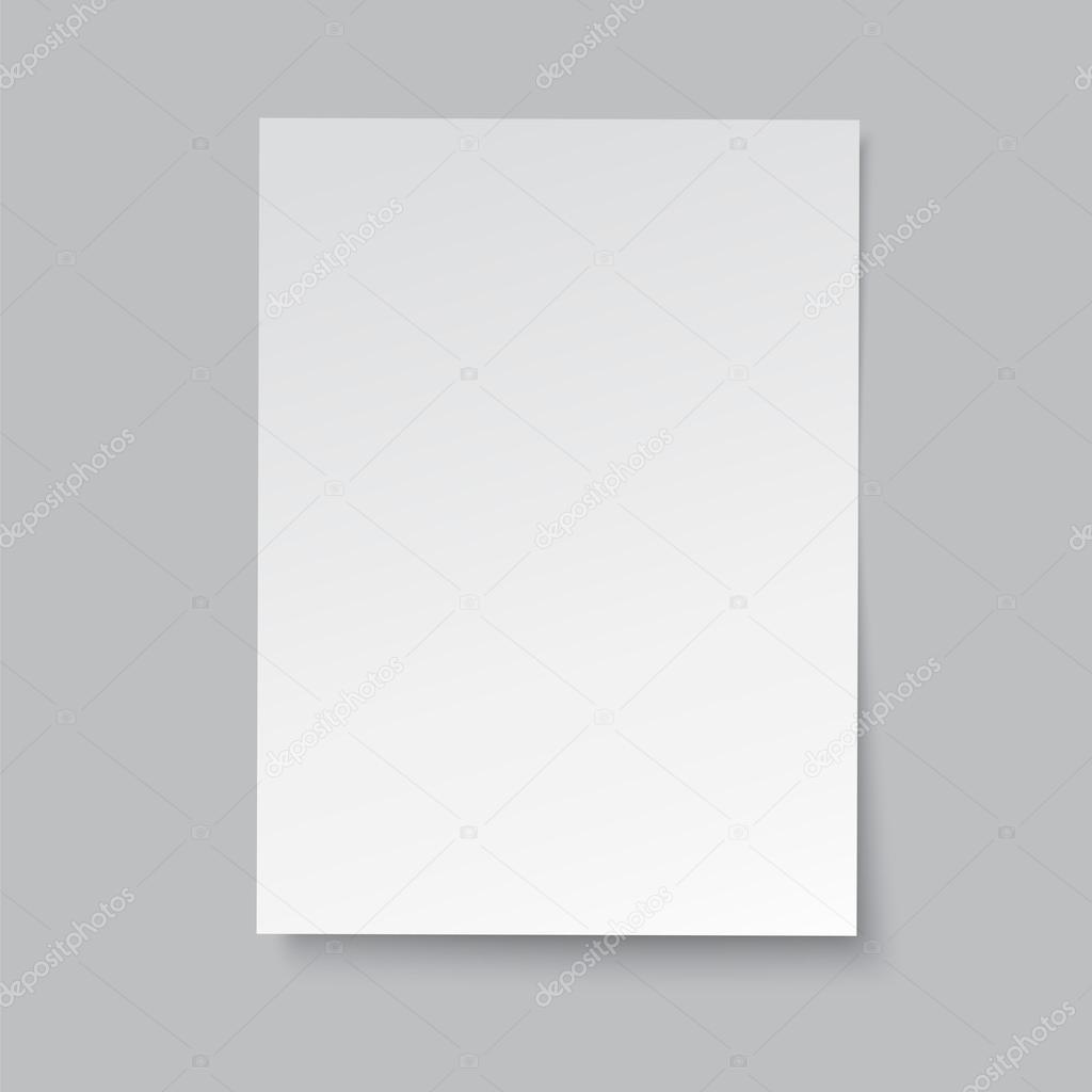 blank paper, vector