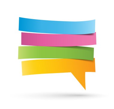 konuşma balonu kağıt kesme