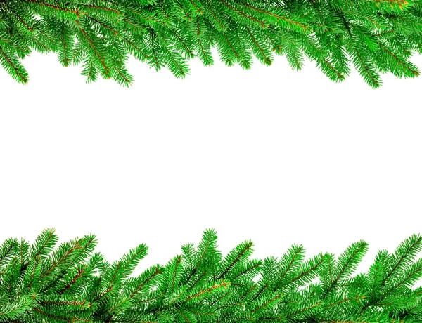 Weihnachtsgirlanden isoliert auf weißem Hintergrund — Stockfoto