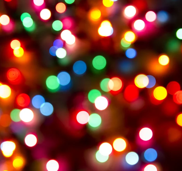 Desfocado luzes de Natal fundo — Fotografia de Stock