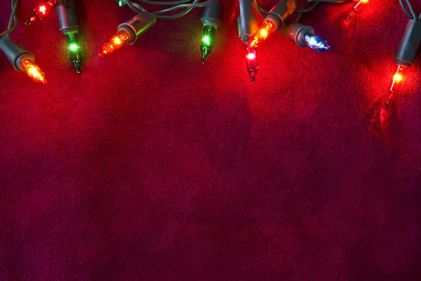 Christmas lights border — Stock Photo, Image