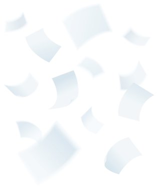 paper falling down