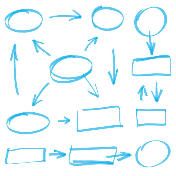 Marcador dibujo serie — Archivo Imágenes Vectoriales