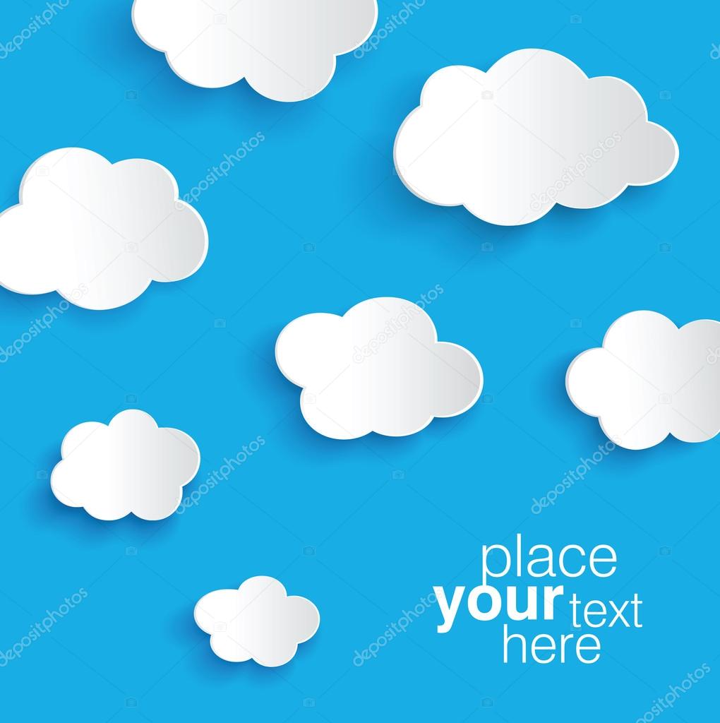 vector clouds illustration