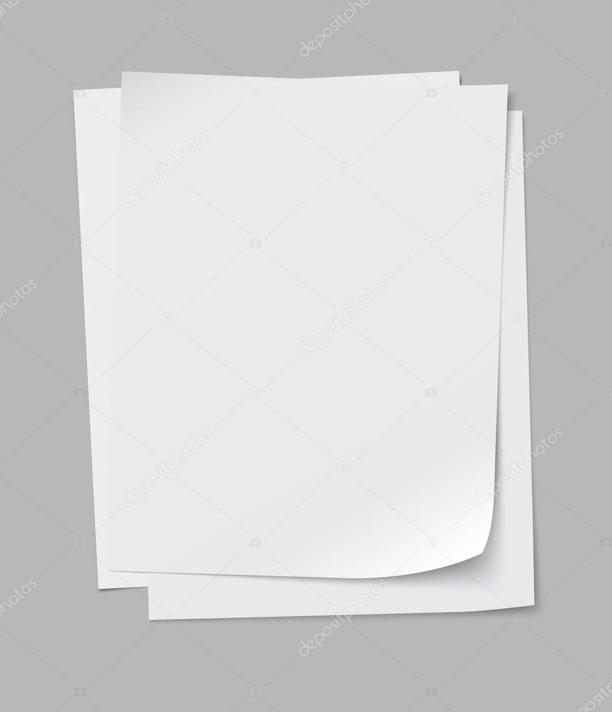 vector stack of papers