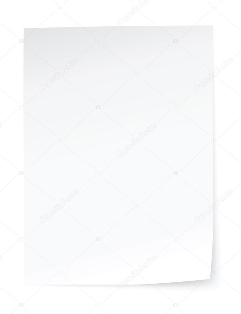 blank sheet of paper