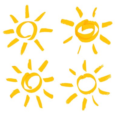 el yazısı vektör sun set